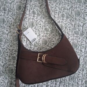 H&M Brown Suede Purse